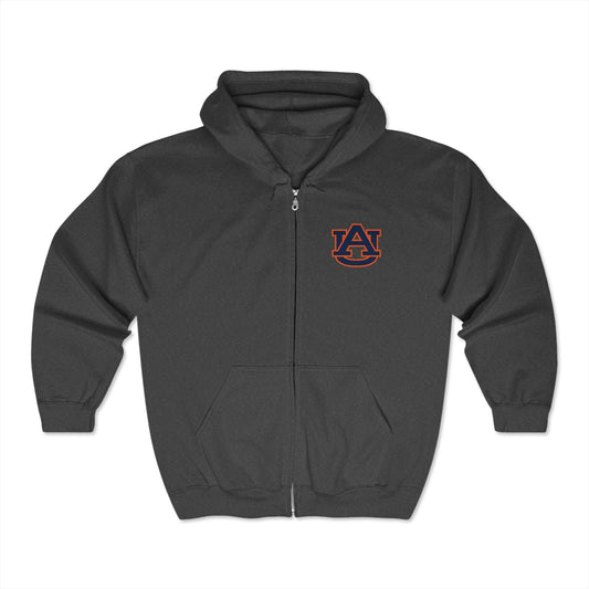 Auburn Tigers Adult Zip-Up Hoodie