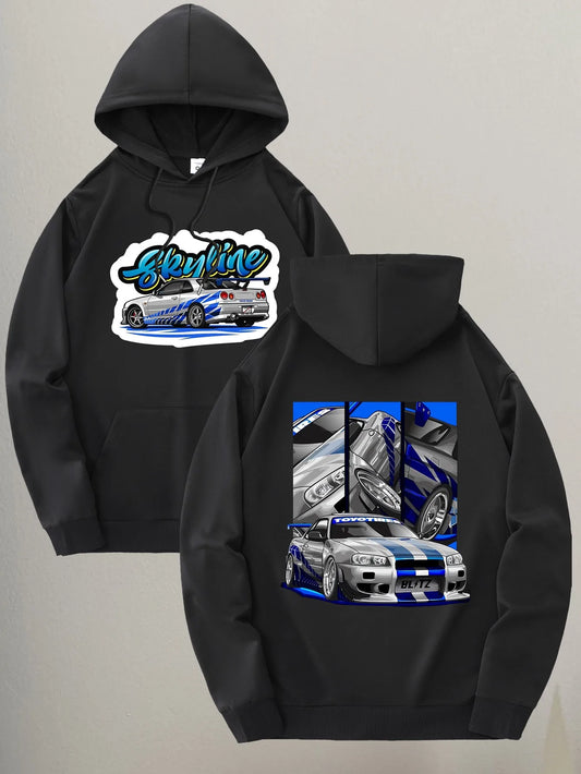 Skyline Racing Car Hoodie